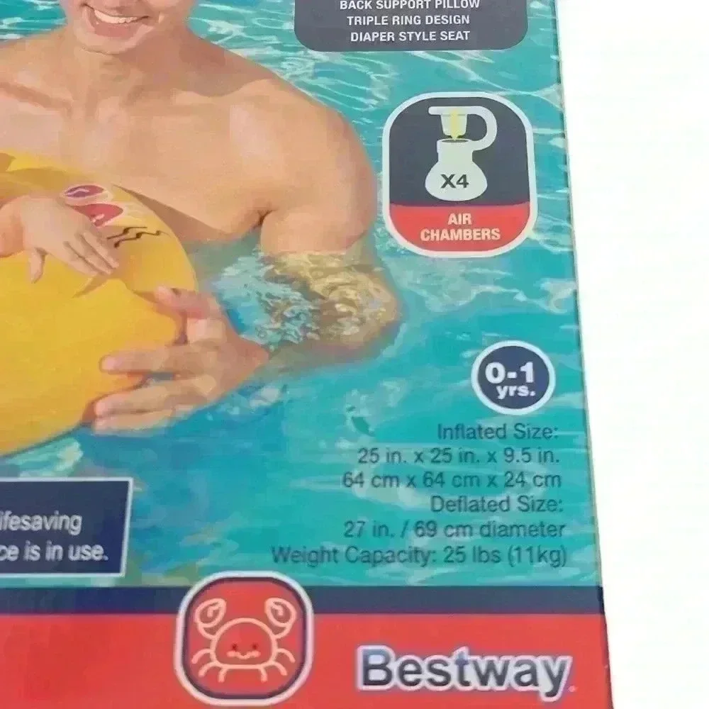 Swim Safe Wondersplash Round 3 Ring Baby Float 0-1 Years